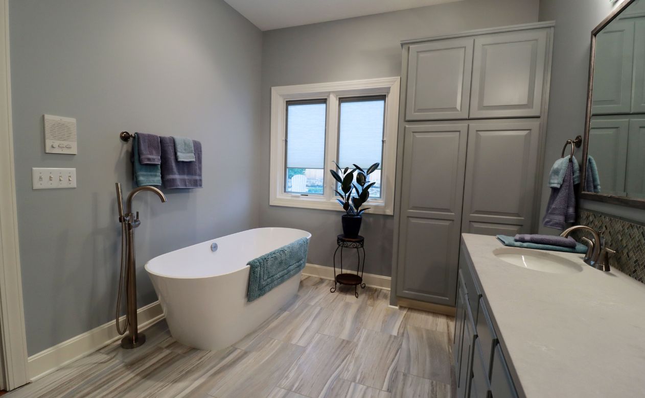 bathroom renovation in Lawrence, KA, at Kring's Interiors