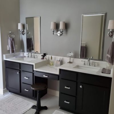 bathroom countertop from Kring's Interiors with custom counters and vanities